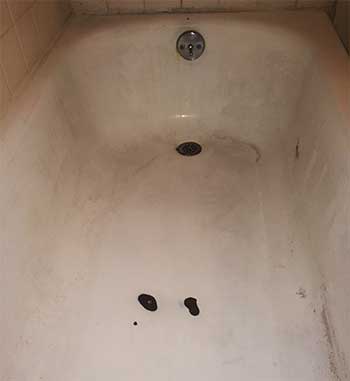 Chipped Bathtub Before Restoration